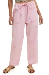 Wishlist Drawstring Waist Baggy Jeans In Pink