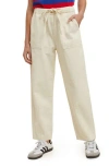 Wishlist Drawstring Waist Baggy Jeans In Neutral