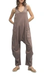Wishlist Drop Sleeveless Romper In Gray