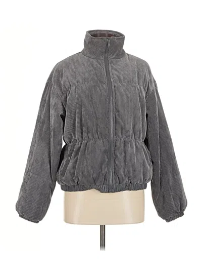 Pre-owned Wishlist Faux Fur Jacket In Gray