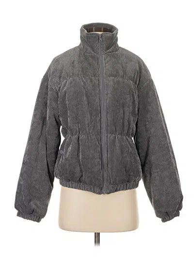 Pre-owned Wishlist Faux Fur Jacket In Gray