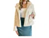Wishlist Faux Fur Jacket In Cream In White