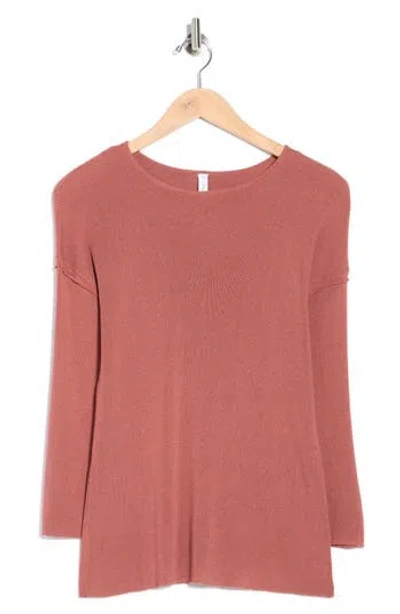 Wishlist Fine Knit Pullover Sweater In Pink