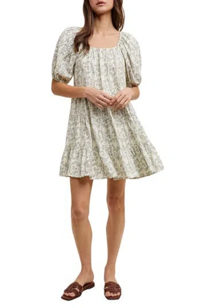Wishlist Floral Tiered Dress In Neutral