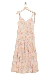 Wishlist Floral Tiered Sundress In Pink