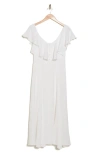 Wishlist Flutter Gauze Midi Dress In White
