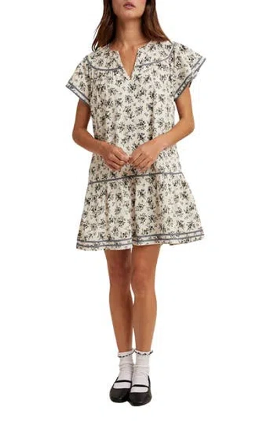 Wishlist Flutter Sleeve Minidress In Multi