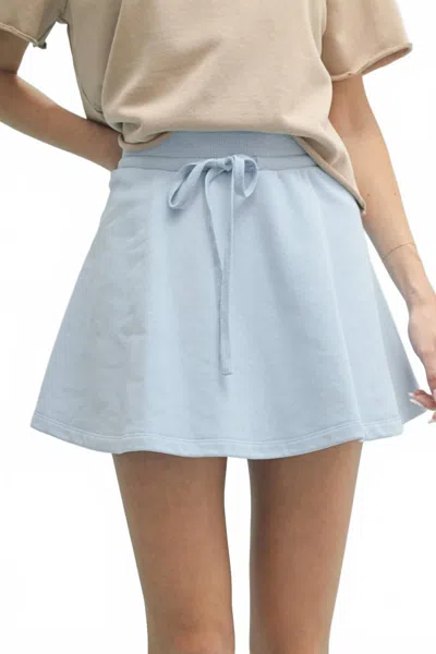 Wishlist French Terry Flare Skirt In Blue