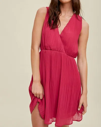 Wishlist Haylea Dress In Magenta In Pink