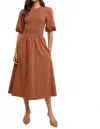 Wishlist Kiara Midi Dress In Tan In Brown