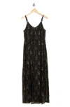 Wishlist Lace Overlay Maxi Dress In Black