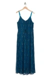 Wishlist Lace Overlay Maxi Dress In Teal