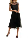 Wishlist Lacy Midi Dress In Black