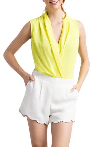 Wishlist Layered Surplice V-neck Bodysuit In Multi