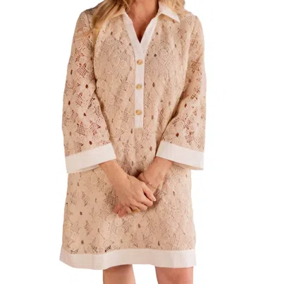 Wishlist Let's Jet Away Crochet Dress In Natural In Neutral