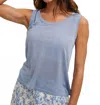 Wishlist Lightweight Sweater Tank Top In Blue In Blue