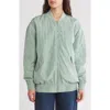 Wishlist Long Bomber Jacket In Sage