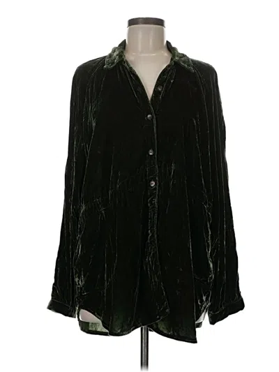 Pre-owned Wishlist Long Sleeve Blouse In Black
