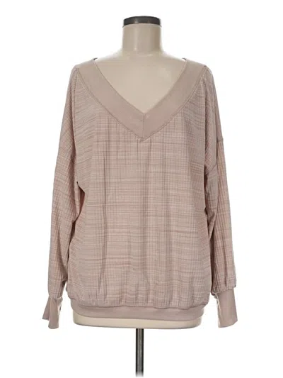 Pre-owned Wishlist Long Sleeve Blouse In Tan