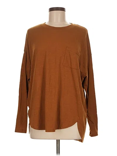 Pre-owned Wishlist Long Sleeve T-shirt In Brown
