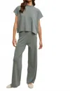 Wishlist Malti Lounge Bottoms In Faded Olive In Gray