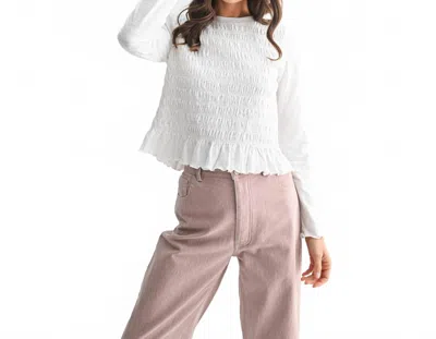 Wishlist Mandi Top In White