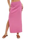 Wishlist Move Along Knit Skirt In Pink In Pink