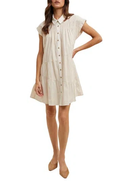 Wishlist Multistripe Minidress In White