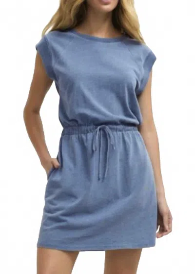 Wishlist Muscle Knit Midi Dress In Blue
