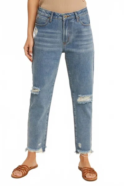 Wishlist Not What You Seam Relaxed Jeans In Denim In Blue