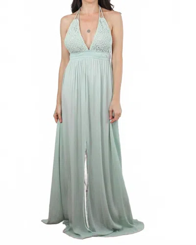 Wishlist Olivia Maxi Dress In Seafoam In Green