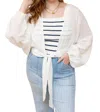 Wishlist One For All Wrap Cardigan In White