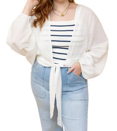 Wishlist One For All Wrap Cardigan In White