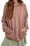 Wishlist Oversize Pullover Hoodie In Brown