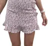 Wishlist Pixie Mini Skirt In Mauve In Multi