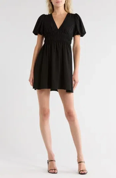 Wishlist Puff Sleeve Dress In Black
