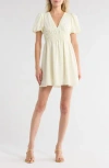Wishlist Puff Sleeve Dress In Neutral