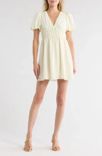 Wishlist Puff Sleeve Dress In White