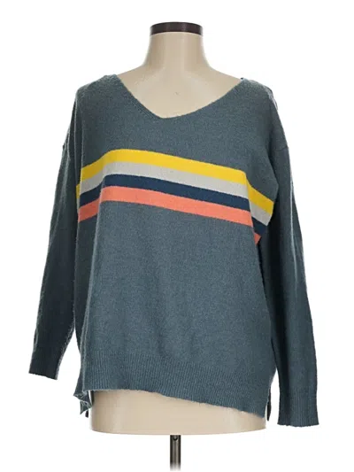 Pre-owned Wishlist Pullover Sweater In Blue