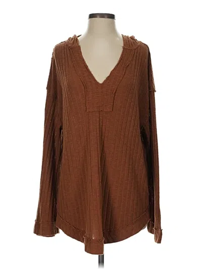 Pre-owned Wishlist Pullover Sweater In Brown
