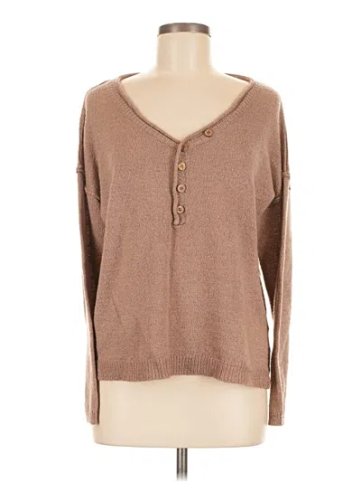 Pre-owned Wishlist Pullover Sweater In Brown