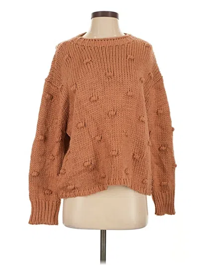 Pre-owned Wishlist Pullover Sweater In Brown