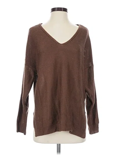 Pre-owned Wishlist Pullover Sweater In Brown