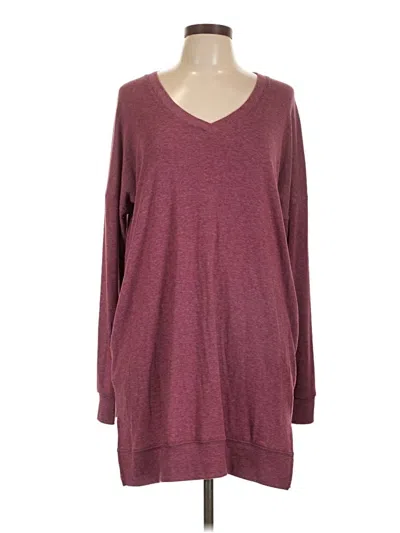 Pre-owned Wishlist Pullover Sweater In Burgundy