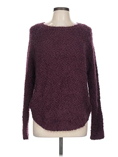 Pre-owned Wishlist Pullover Sweater In Burgundy