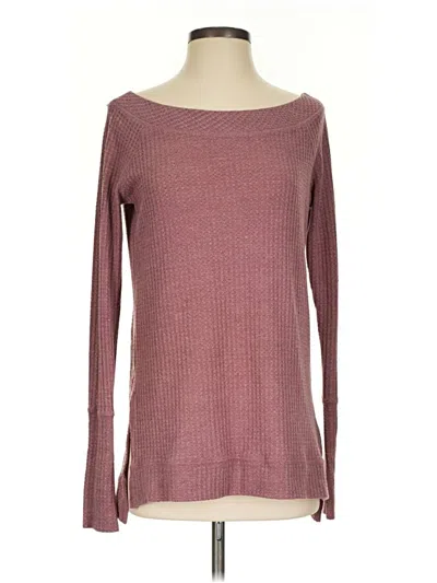 Pre-owned Wishlist Pullover Sweater In Burgundy