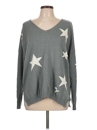 Pre-owned Wishlist Pullover Sweater In Gray