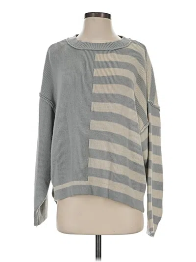 Pre-owned Wishlist Pullover Sweater In Gray