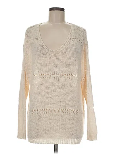 Pre-owned Wishlist Pullover Sweater In Ivory