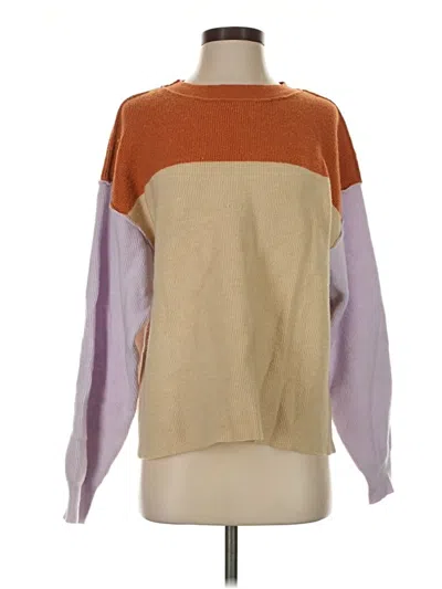 Pre-owned Wishlist Pullover Sweater In Tan